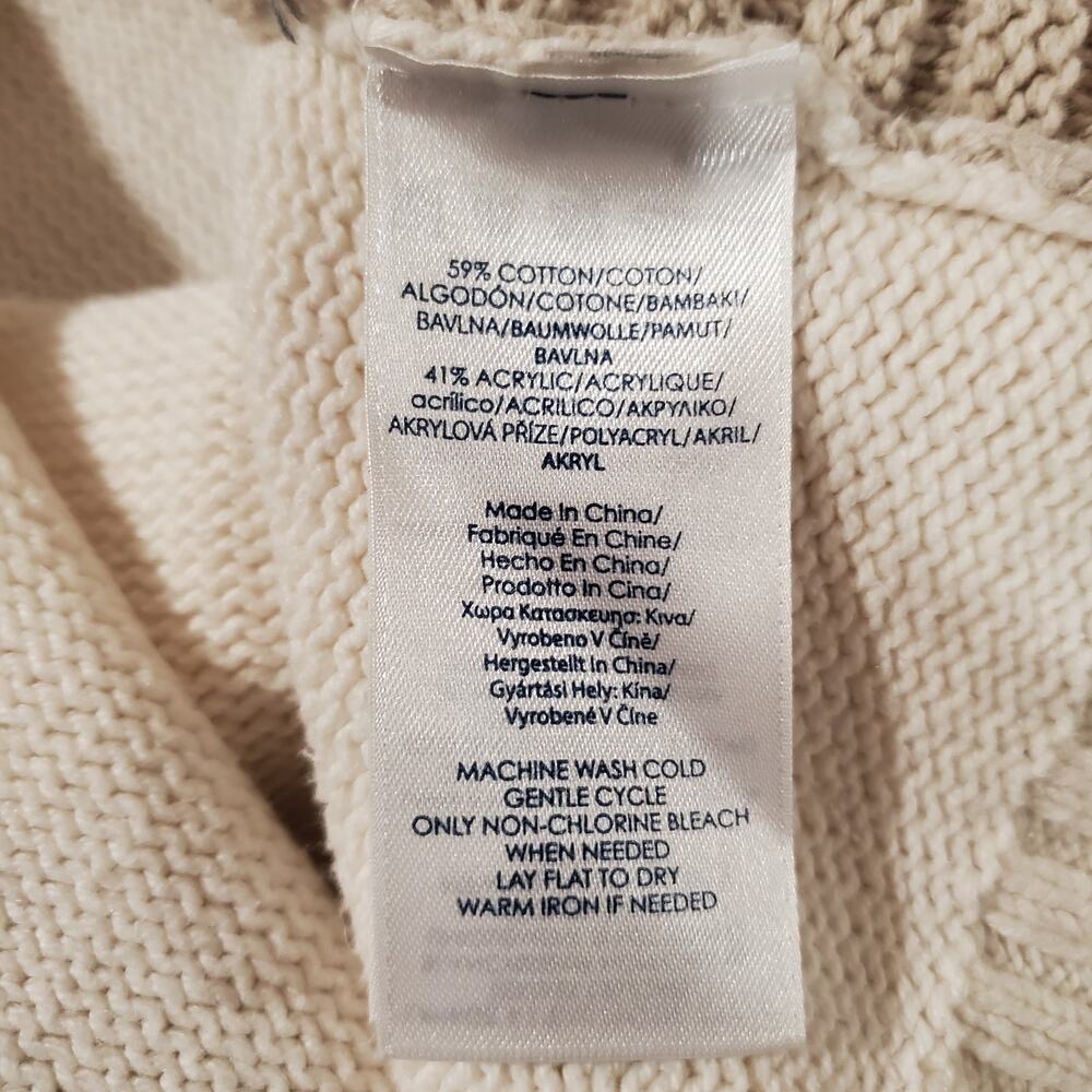 Ralph Lauren Chaps Cable Knit Patchwork Sweater W… - image 7